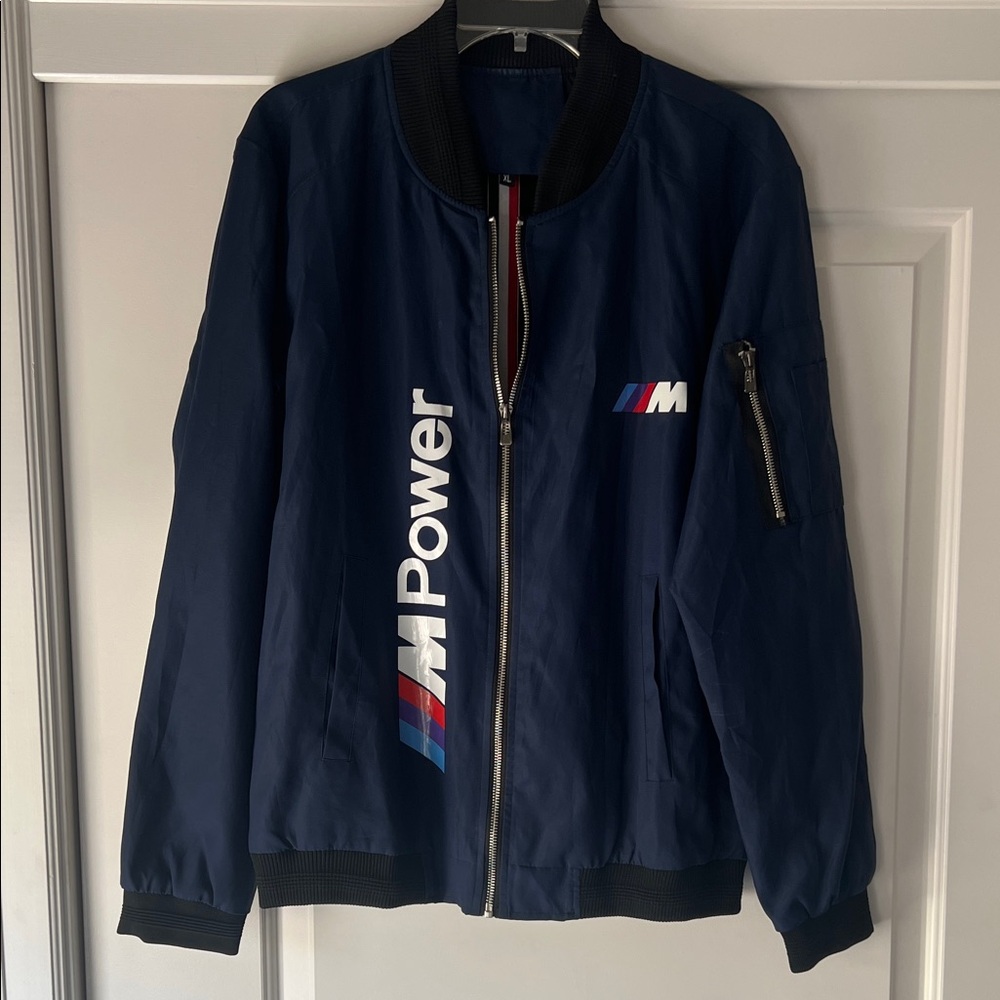 BMW Motorsports M POWER Men's Zip Up Lightweight Jacket XL